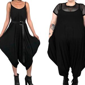 Foxblood Tokyo Romper oversized harem drop crotch jumpsuit size XL-2XL